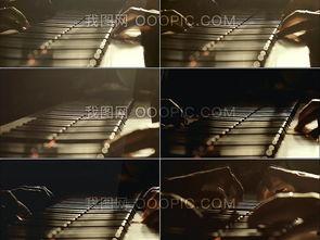 成人弹钢琴唯美视频素材